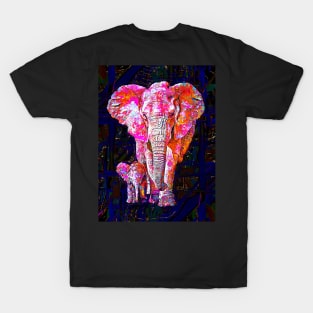 Elephant Family Painted T-Shirt